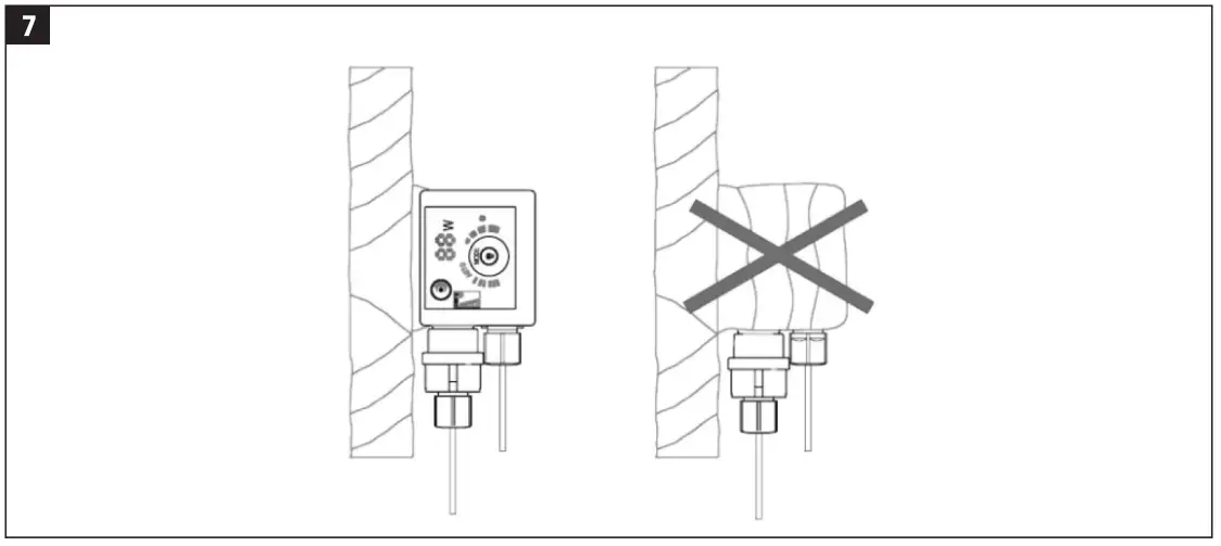 Thermal insulation of the pump