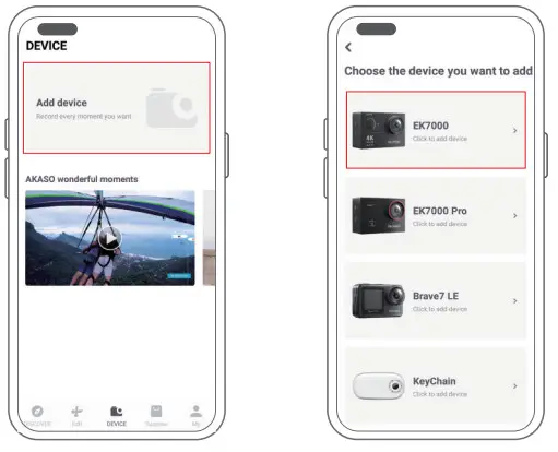 AKASO Action Camera -CONNCTING TO THE APP