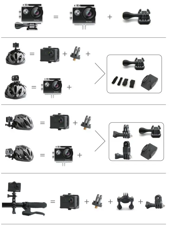 AKASO Action Camera - MOUNTING YOUR CAMERA 1