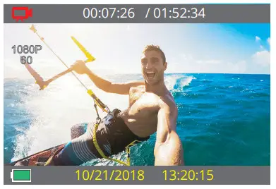 AKASO Action Camera -Video Mode