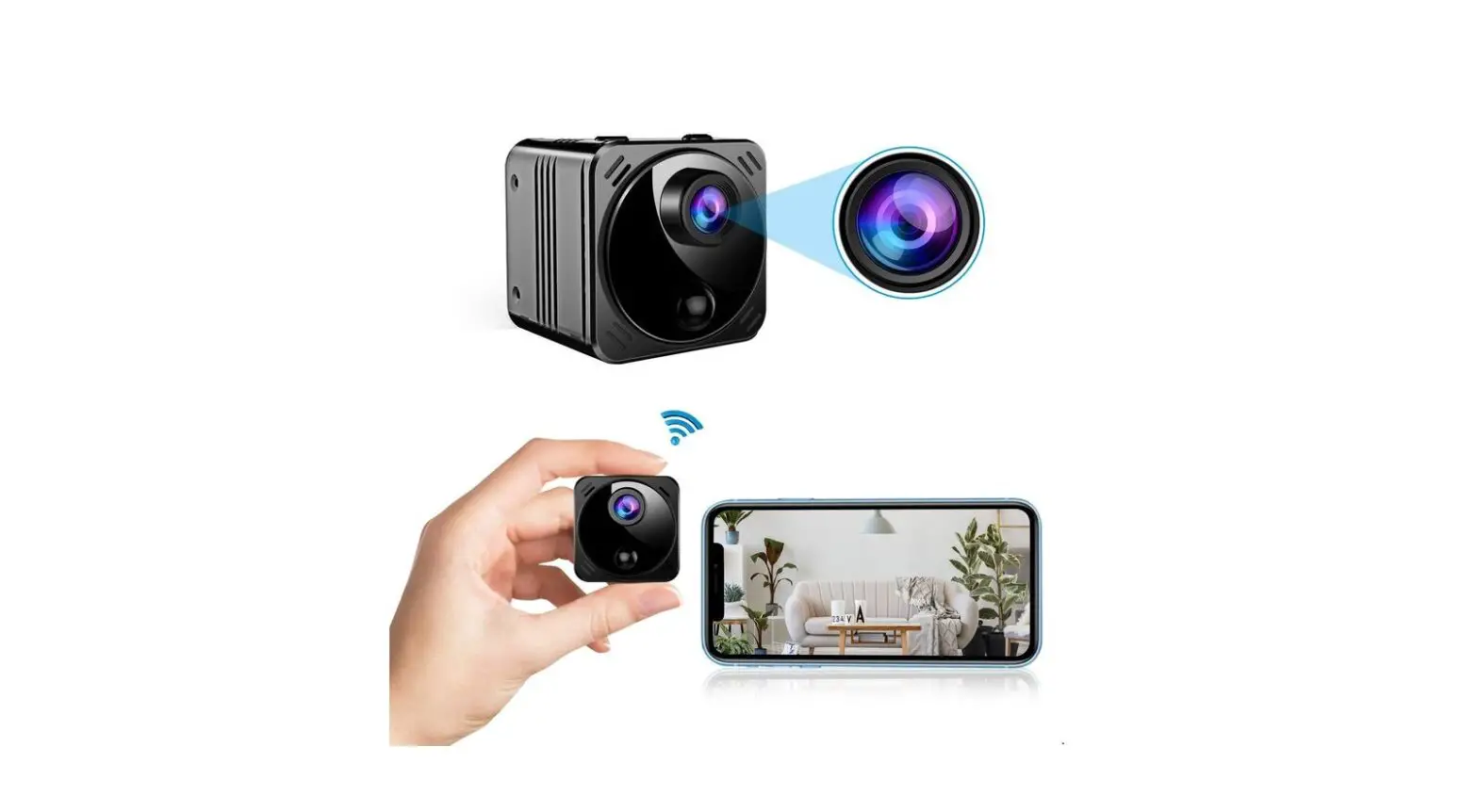 Vionmio R8 Mini Spy Camera Wireless Hidden Cameras User Guide