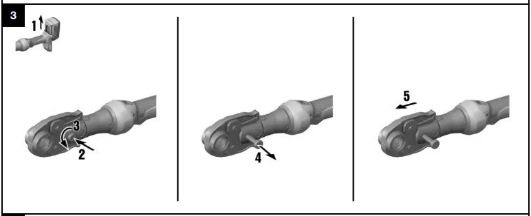 Removing the crimping / pressing jaws