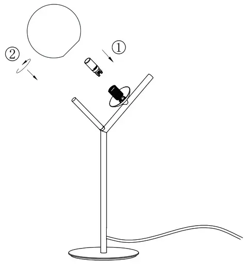 STONE FIELD 23151 001 71 Interior Table Lamp - installation