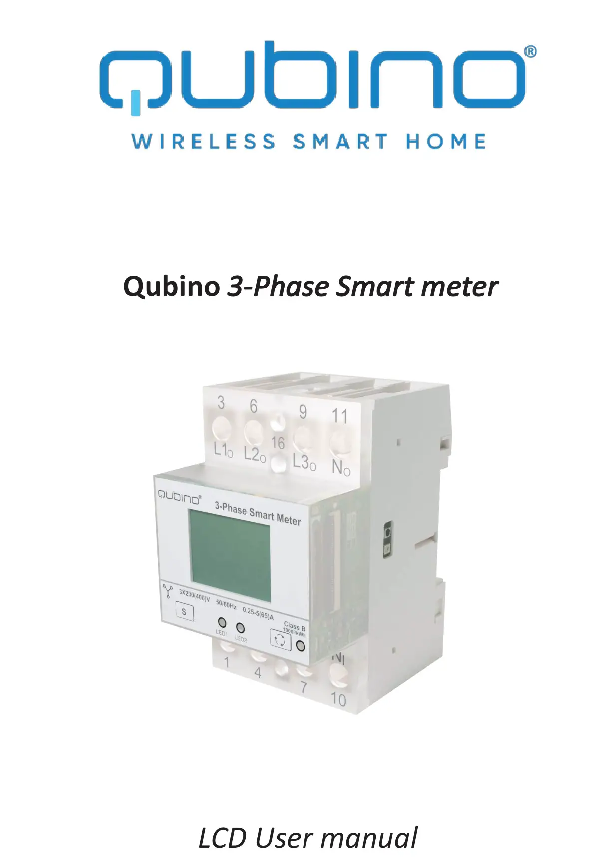 Qubino ZMNHXD1 3-Phase Smart Meter User Manual