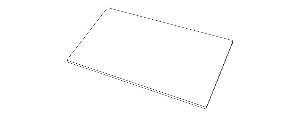 V I V O Desk-top48-30b Black 48 Inch X 30 Inch Table Top Instruction Manual