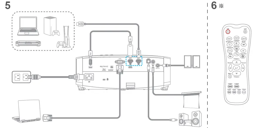Optoma UHD35x 4K UHD Gaming and Home Entertainment Projector-2