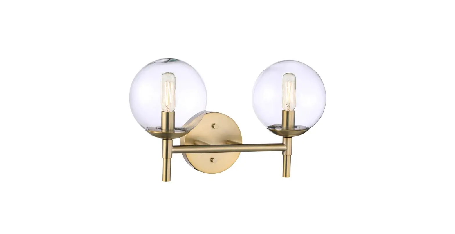Minka Lavery 2792-695 Auresa 15.75 Inch 2-light Soft Brass Globe Vanity Light With Clear Glass Shades Instruction Manual