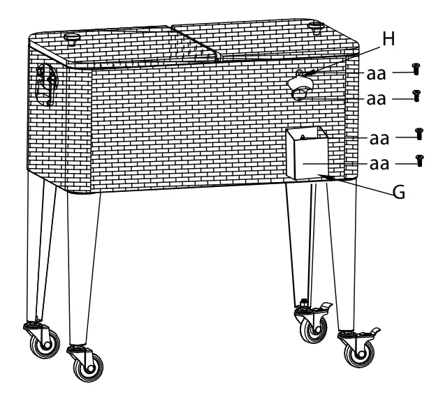 Pragma Brands A065 003 01 Retro Cooler Wicker Look - Fig 5