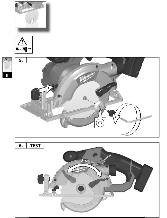 milwaukee M12 CCS44 Portable Circular Saw - Fig 6