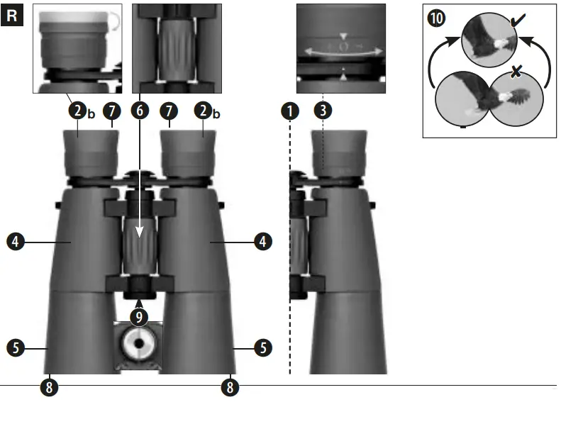 BRESSER 1251052 10x50 Binoculars - FIg3