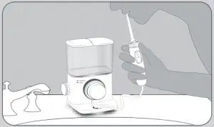 Using the Water Flosser
