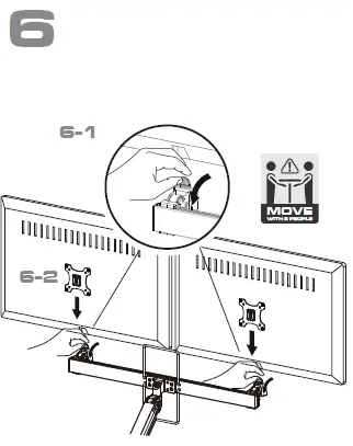COUGAR-DUO35-Dual-Monitor-Arm-FIG-11