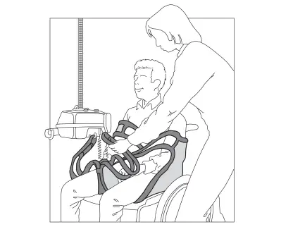 Lifting the client from a sitting position Figure 2