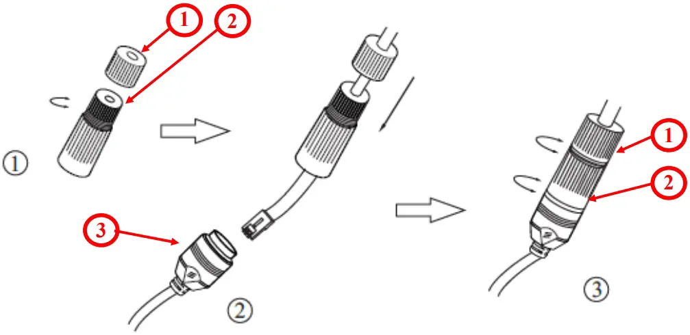 Ethernet cable connecting