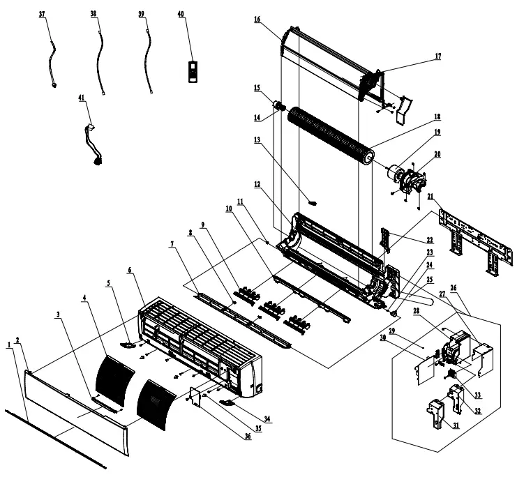 NORTEK GHH185.3LUK4DH Duct Free Mini Split System -