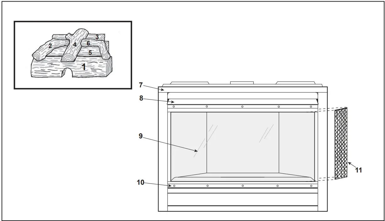 heatilator GC100AE Gas Fireplace
