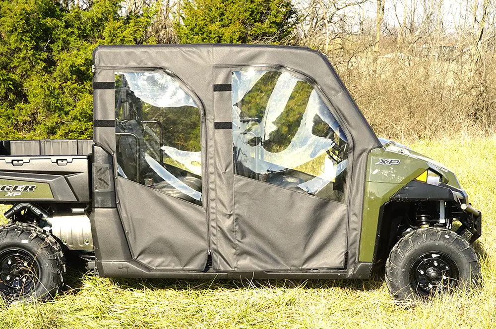 FALCON RIDGE PO-14MIDRANGERCREW-DRW01 Polaris Ranger-Crew Mid-Size-Doors-Rear -Soft-Windshield -Windshield-FEATURE-IMG