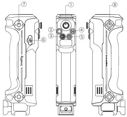 SmallRig RS Series Wireless Control Sling Handgrip-2