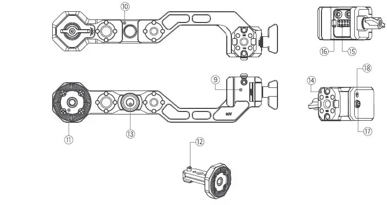SmallRig RS Series Wireless Control Sling Handgrip-3