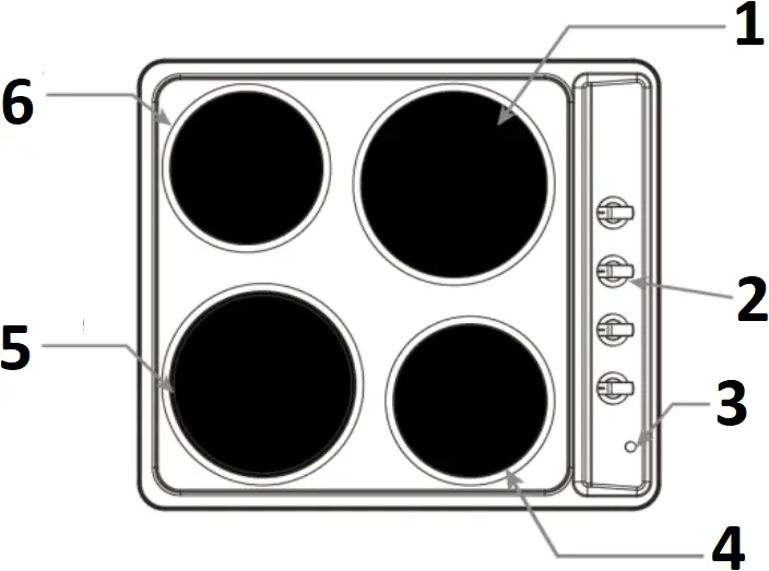 Montpellier SP601W - hot plates