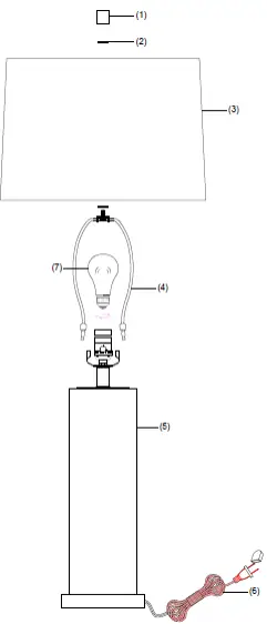TREND TT7446 Pewter Table Lamp-fig2