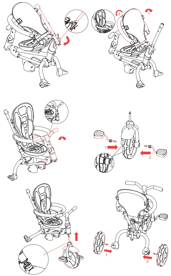 coccolle Spectra Plus Multifunctional Childrens Tricycle - FIGURE 4