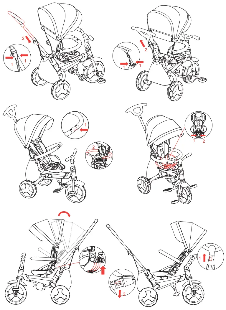 coccolle Spectra Plus Multifunctional Childrens Tricycle - FIGURE 7