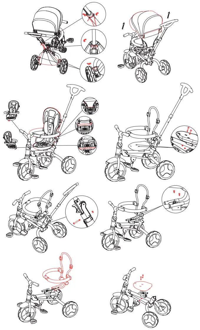 coccolle Spectra Plus Multifunctional Childrens Tricycle - FIGURE 8