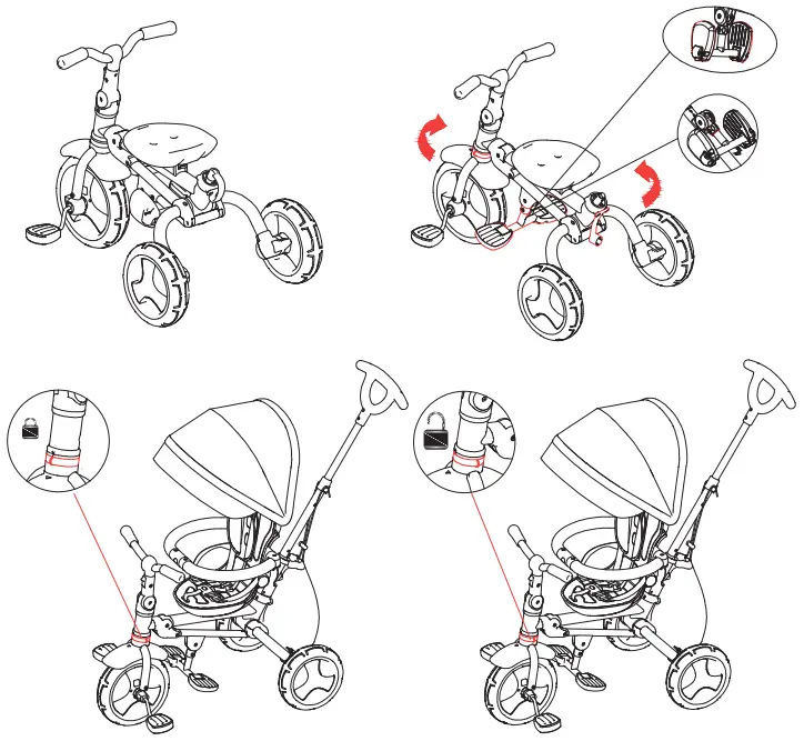 coccolle Spectra Plus Multifunctional Childrens Tricycle - FIGURE 9