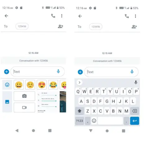 Composing text mesages