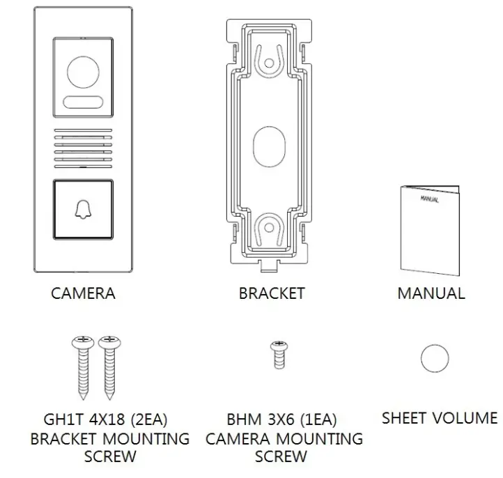 COMMAX DRC-4PIP Color Door Camera - Fig 2