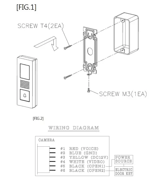 COMMAX DRC-4PIP Color Door Camera - Fig 3