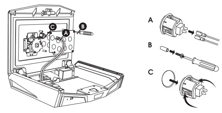 PXN X9 Arcade Fight Stick User Manual - To replace action buttons