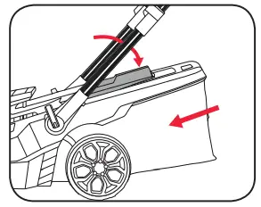 ozito PXLMTS-0182 2X18V Telescopic Handle Lawn Mower 10