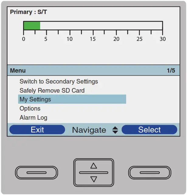 PHILIPS Trilogy 100 Patient Leaflet - Modify my settings