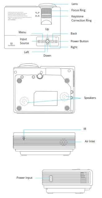 VANKYO LEISURE 3W PRO Portable Advanced Wireless Mini Projector - 3