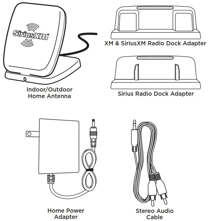 SiriusXm Dock & Play Home Kit DH4 - the Box-