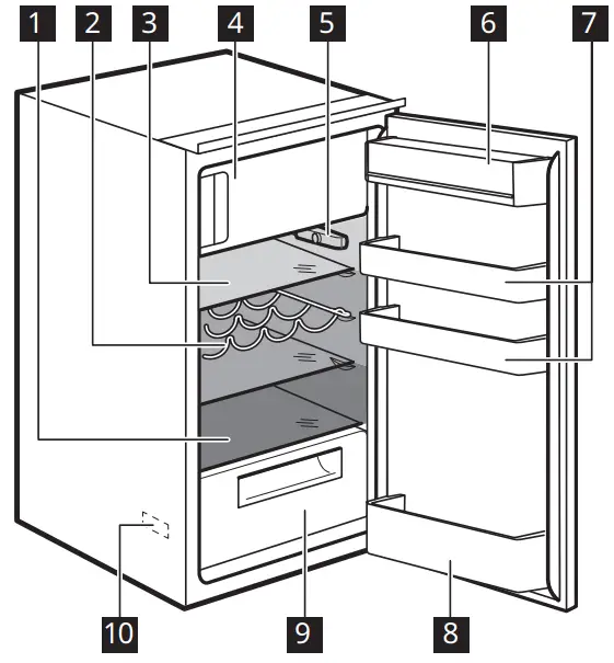 IKEA 904.964.64 FÖRKYLD Fridge with Freezer - 01