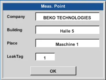 BEKO METPOINT CID - Meas. Point