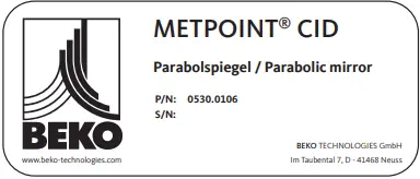 BEKO METPOINT CID Portable Compressed Air Leak Detection 4.3.2b