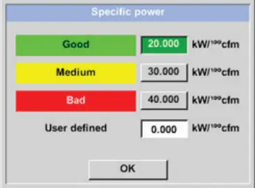 BEKO METPOINT CID - Specific power