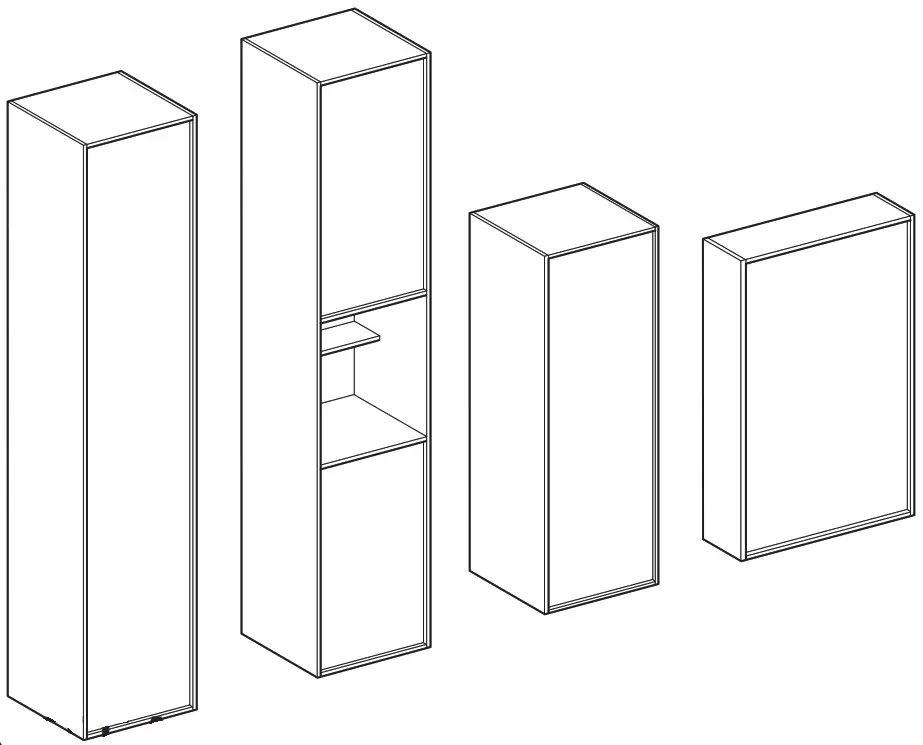 IDO Tall cabinet Sense Art 725x366mm