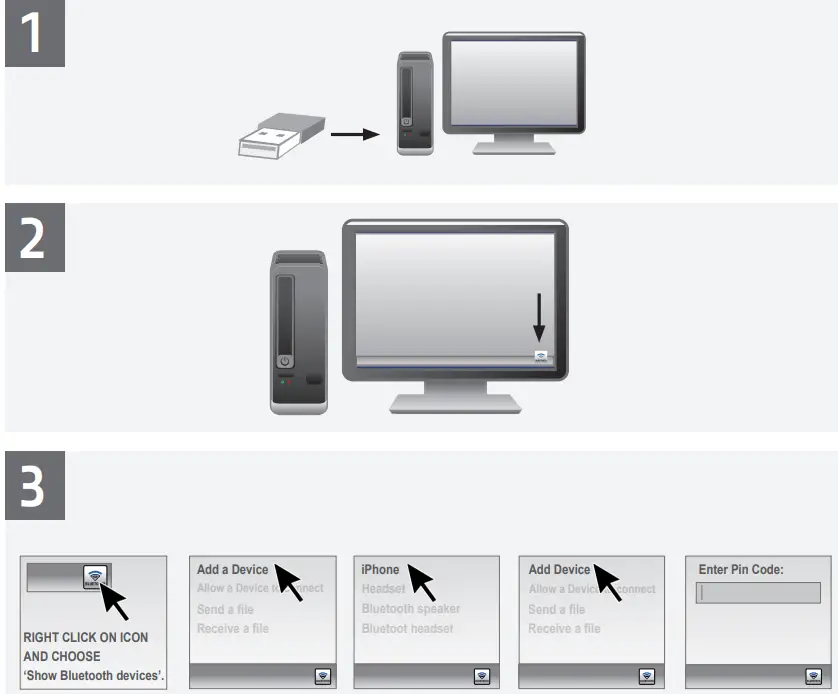 ACT AC6030 Micro USB Bluetooth Receiver -