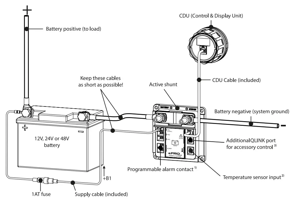 Enerdrive ePRO Plus Battery Monitor - diagram 1