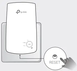 tp-link TL-WA854RE 300Mbps WiFi Range Extender -How do I reset the extender
