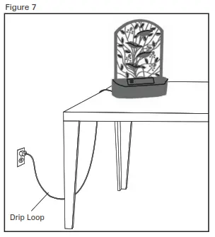 Homedics WFL-ISL EnviraScape Island Gardens Illuminated Tabletop Relaxation Fountain - Assembly and Instructions for Use4