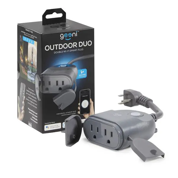 Geeni 23594898 Outdoor Duo Wi-fi Smart Plug User Guide