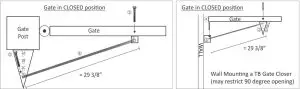 LOCKEY Hydraulic Gate Closer-Post Bracket