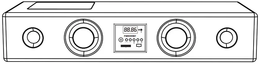 PYLE PSBV200BT 300 Watts Bluetooth Sound Bar - Cover