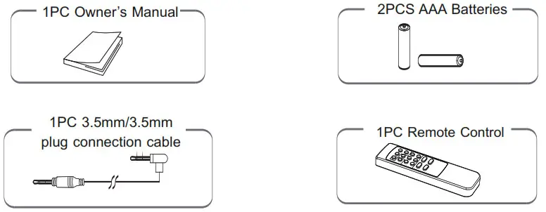 PYLE PSBV200BT 300 Watts Bluetooth Sound Bar - PACKAGE CONTENTS